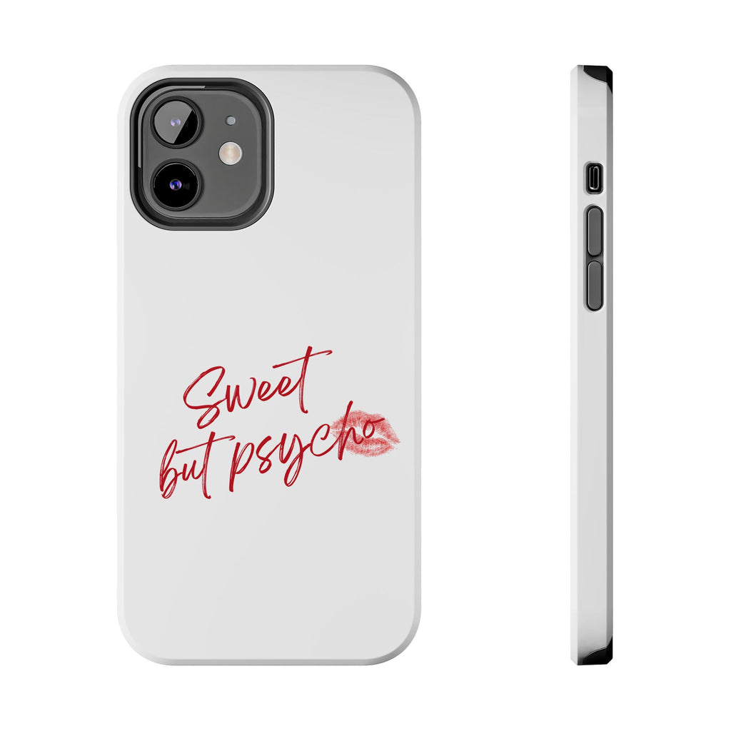 Sweet But Psycho Phone Case — Cute Lip-Print Tough Protective Case