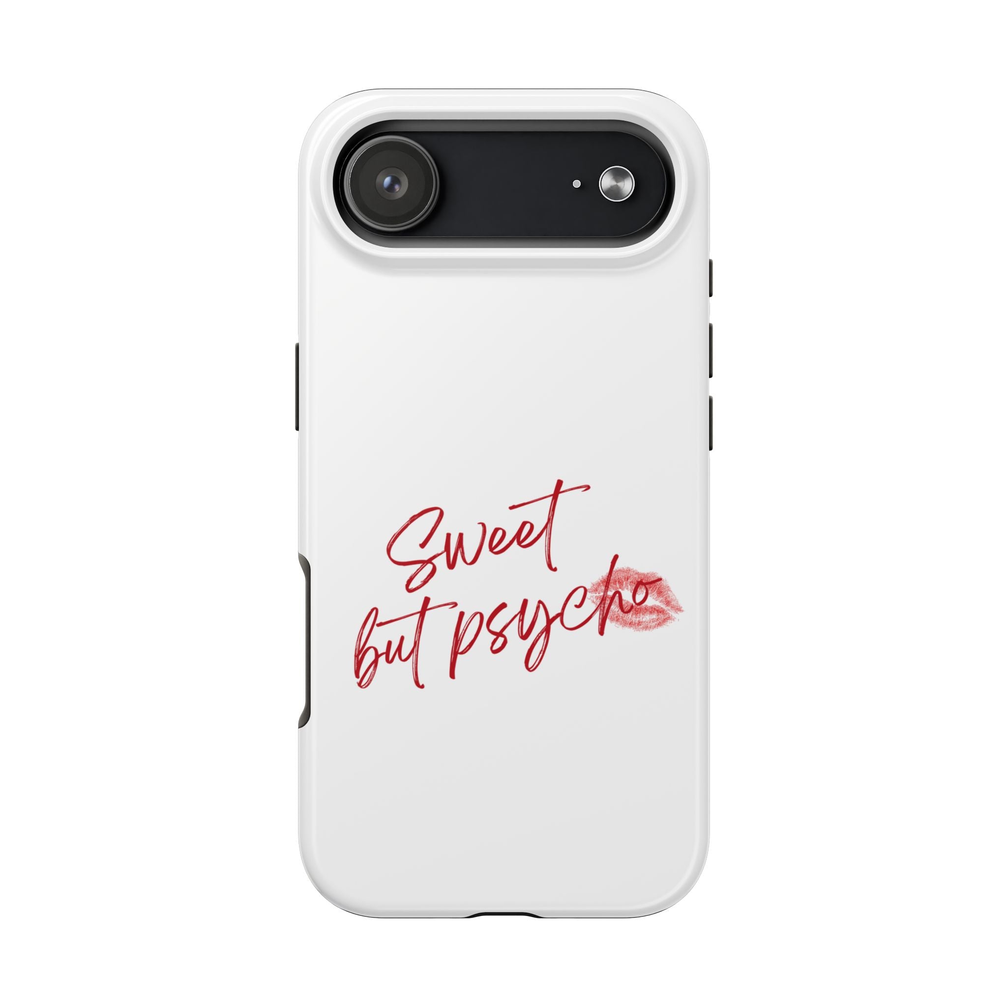 Sweet But Psycho Phone Case — Cute Lip-Print Tough Protective Case