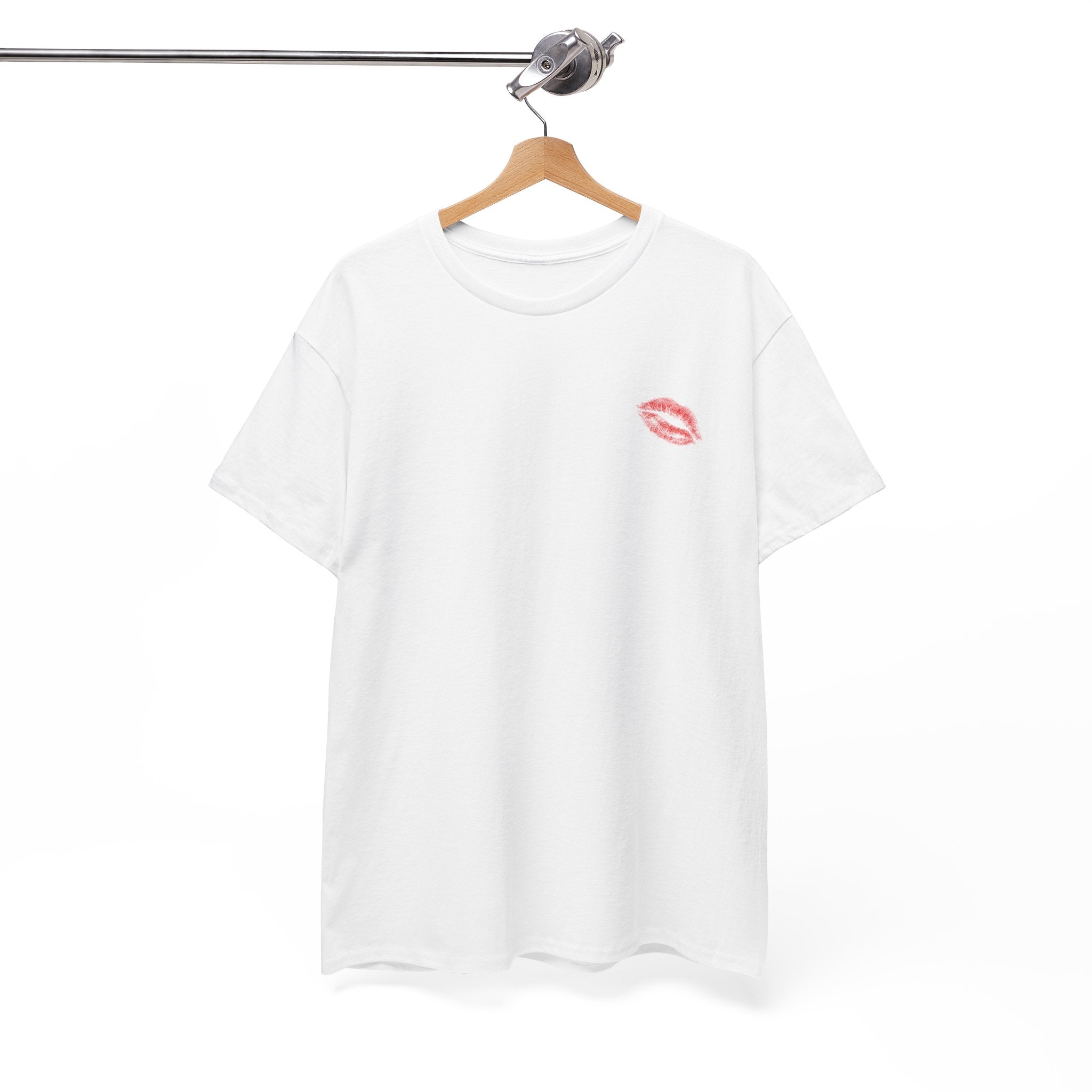 Sweet but Psycho Kiss Tee — Graphic White Cotton T-Shirt
