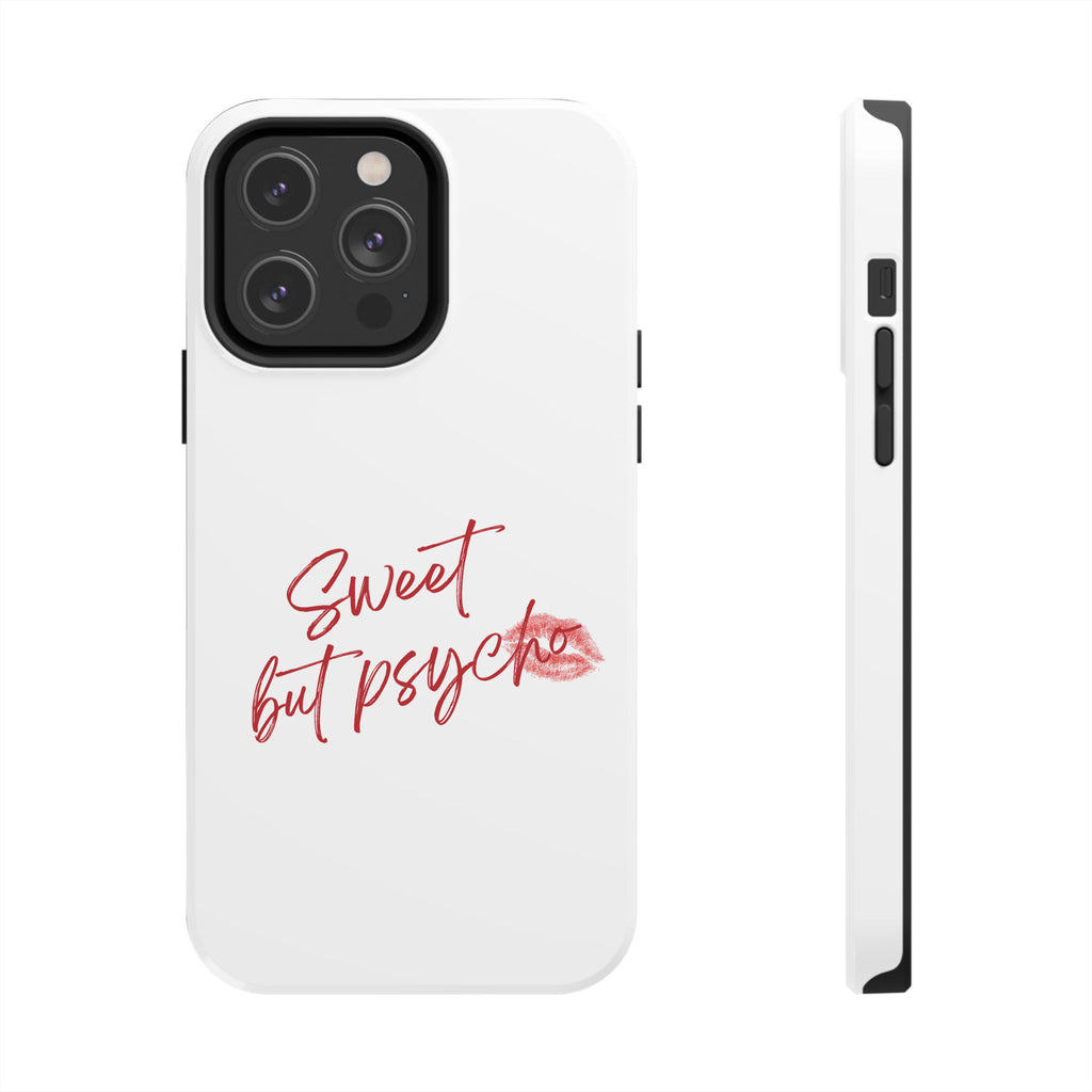 Sweet But Psycho Phone Case — Cute Lip-Print Tough Protective Case